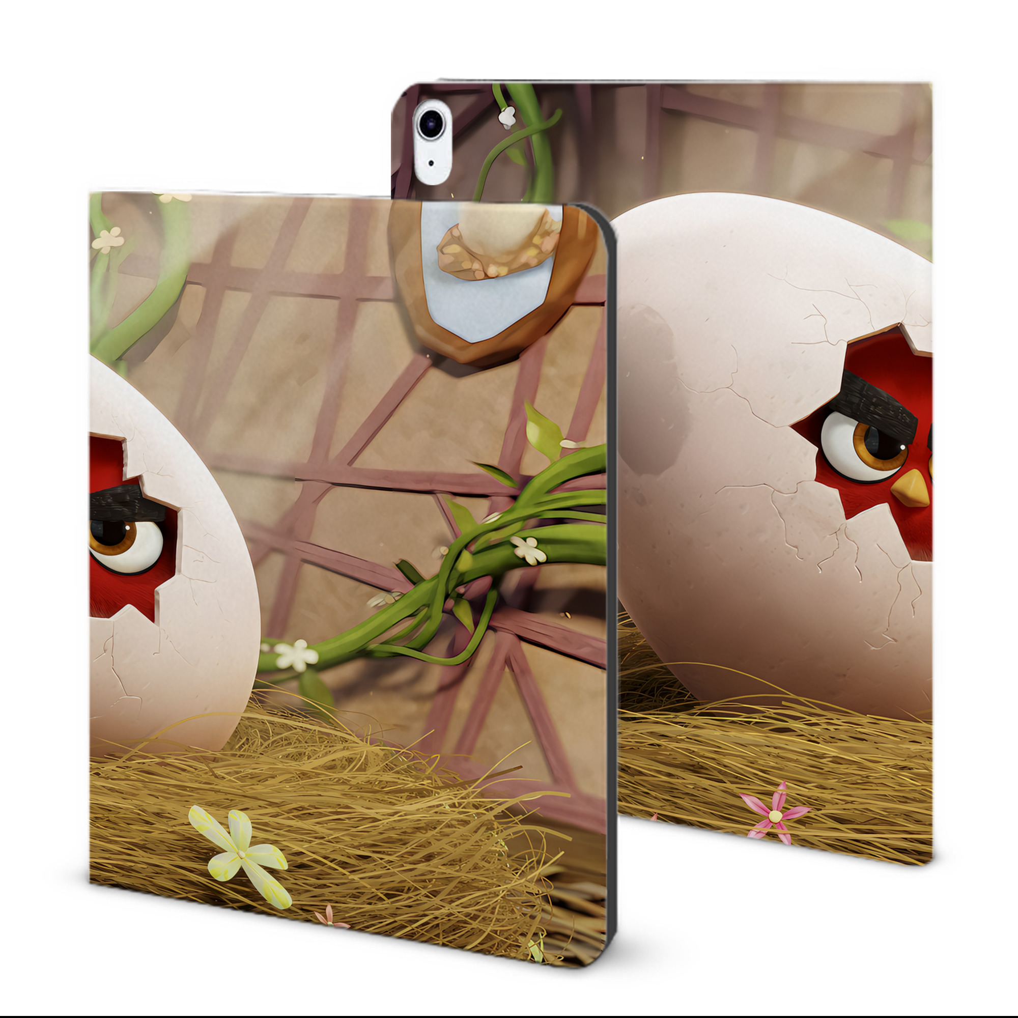 （画像用） Angry Birds アングリーバード IPad ケース ブック型 PUレザー TPU 耐衝撃 軽量 薄型 ペン収納なし 全面保護 IPad 各モデル対応